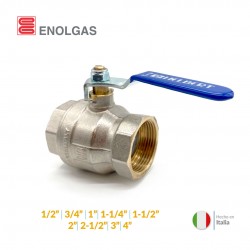 Válvula de Bola  en Latón para Agua Manija Tipo Palanca marca Enolgas